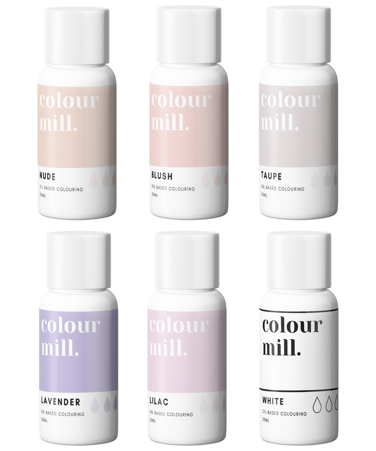 Oil Based Colouring 20ml Nude set