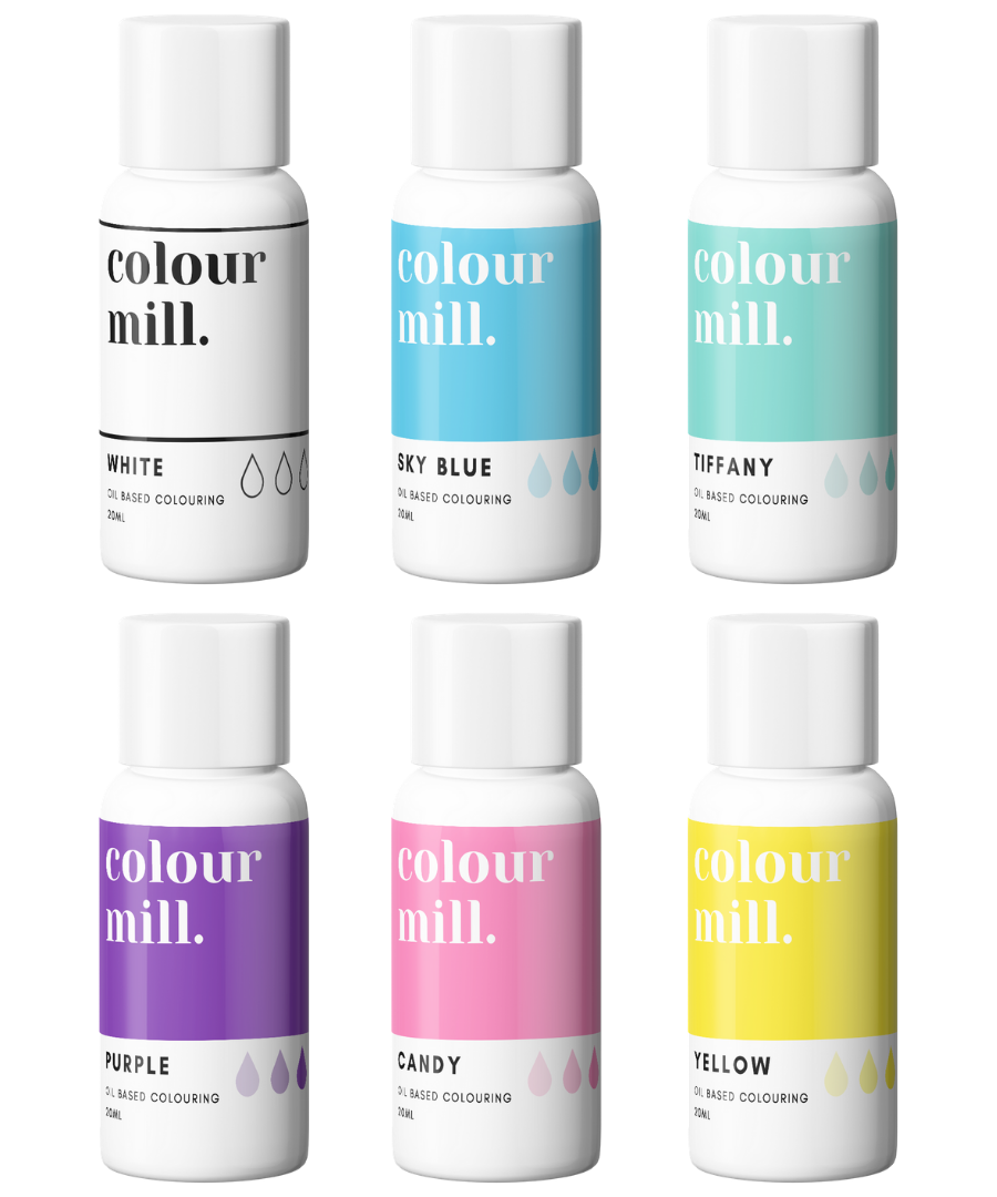 Oil Based Colouring 20ml Rainbow Set