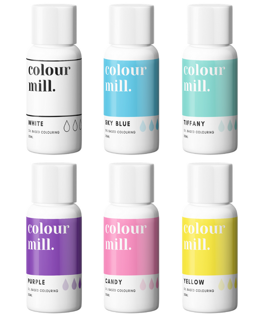 Oil Based Colouring 20ml  Rainbow Set